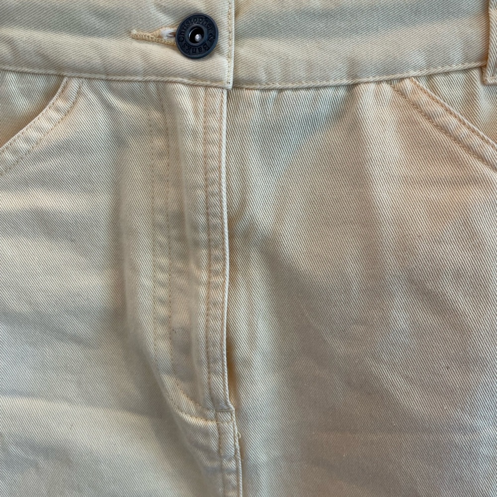 Vintage soft yellow summer skirt - Picture 5 of 13
